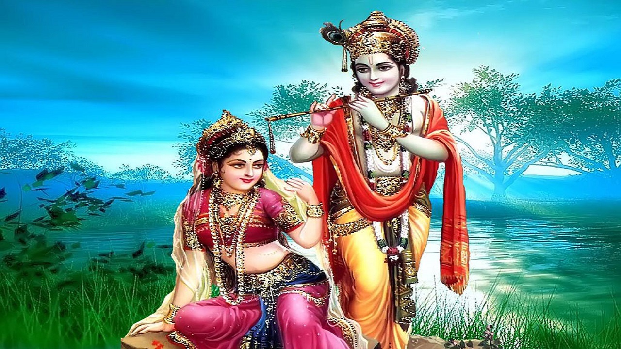 Radha krishna painting hires stock photography and images  Alamy